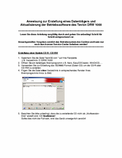 tevion DRW1000 user-manual wanted